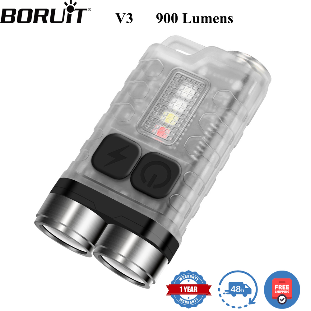Outdoor Hunting Lights - Linterna LED BORUiT V3, Portátil, 900LM,