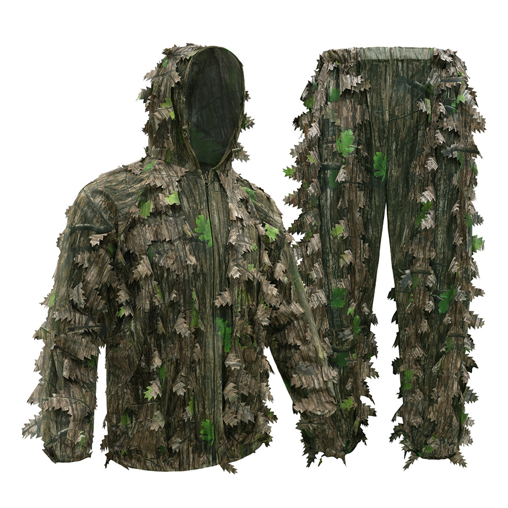 Ghillie Suit Woodland - Traje de camuflaje de hojas biónicas