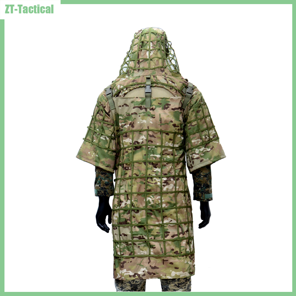 Ghillie Suit Woodland - Base de traje Ghillie, Poncho Ghillie,