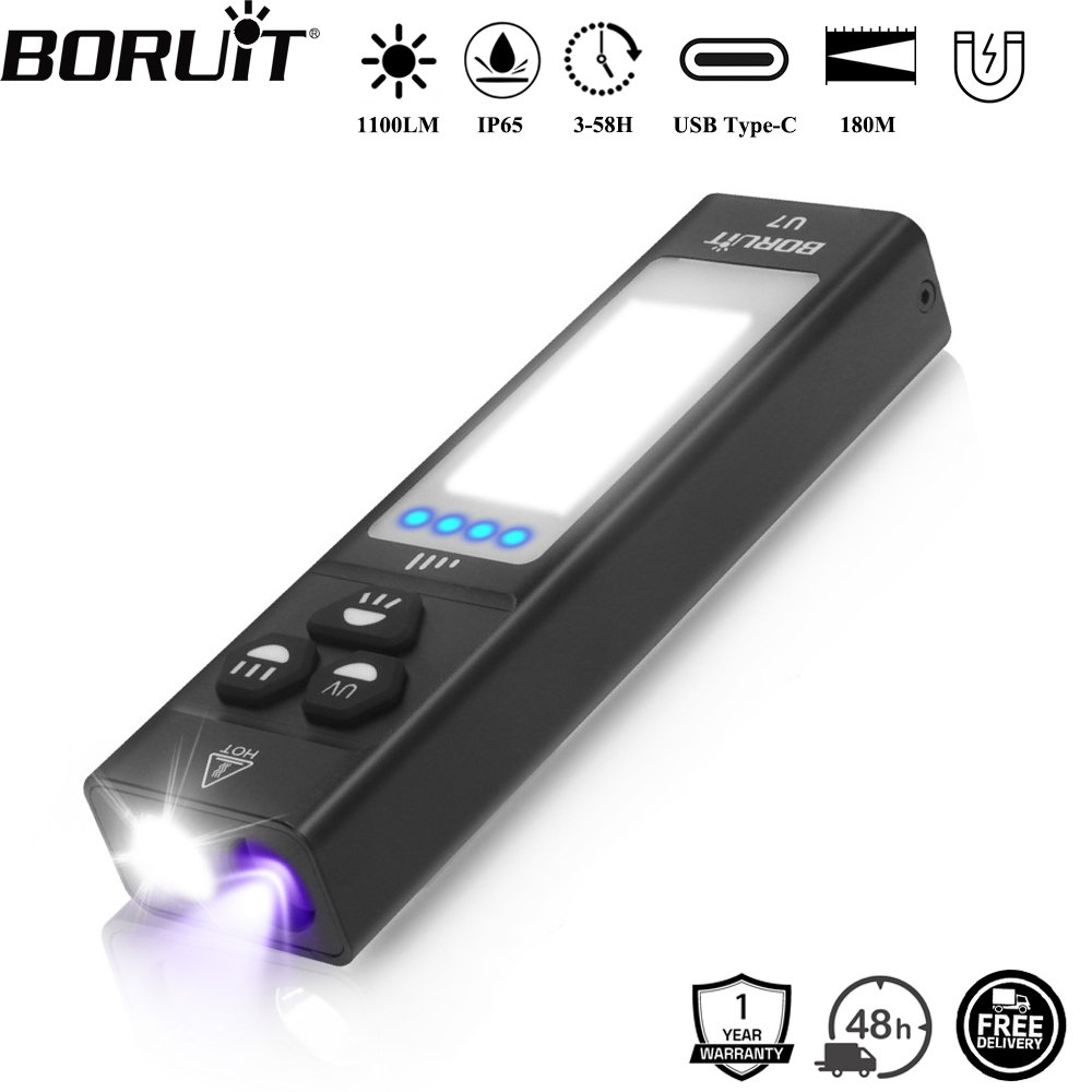 Outdoor Hunting Lights - BORUiT U7 UV LED EDC linterna