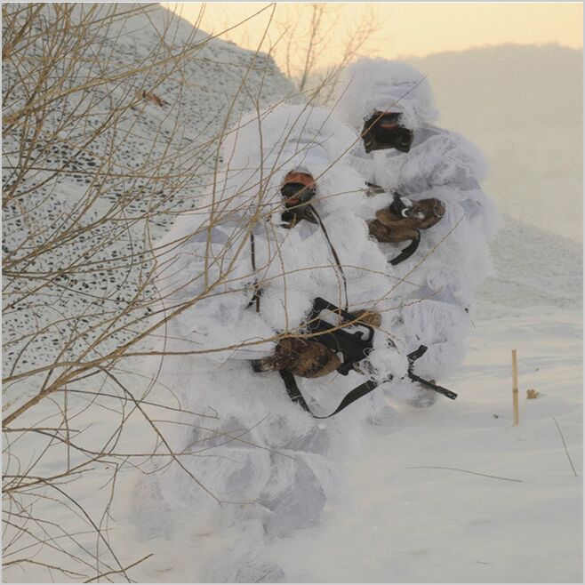Ghillie Suit Woodland - Trajes Ghillie de nieve blanca 3D