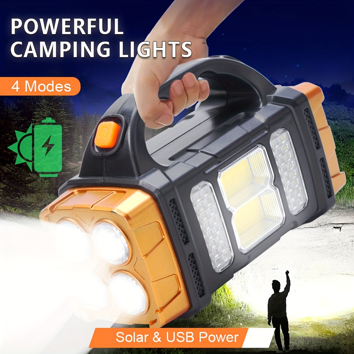 Outdoor Hunting Lights - Nueva Linterna LED Solar Recargable de