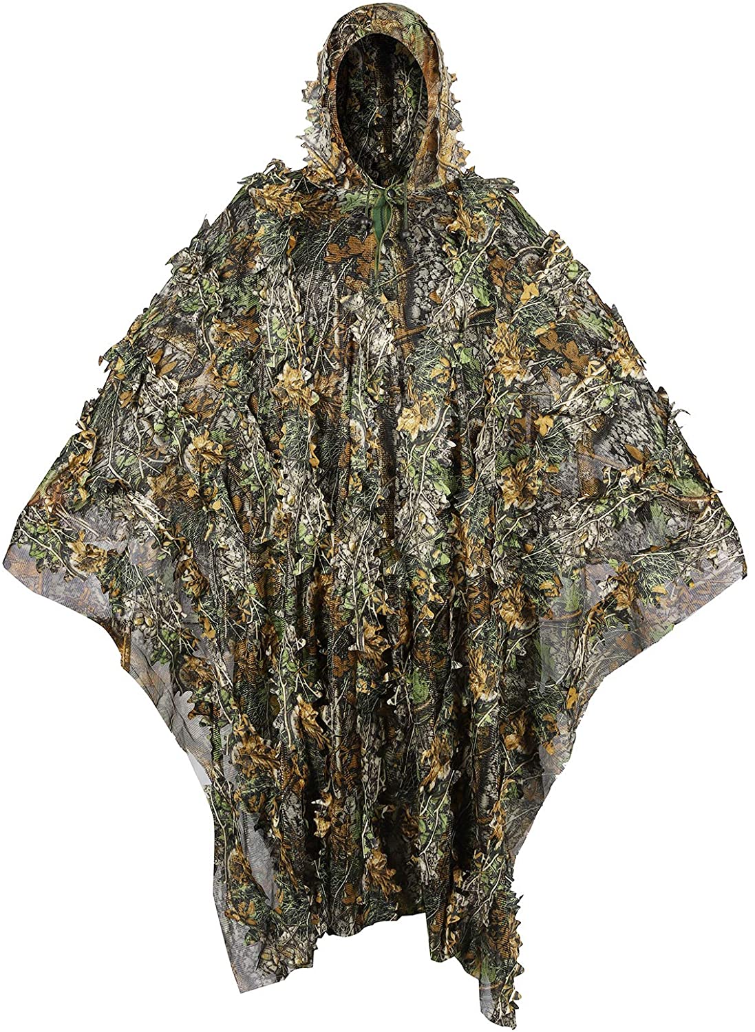 Ghillie Suit Woodland - Poncho de camuflaje Ghillie, capa de