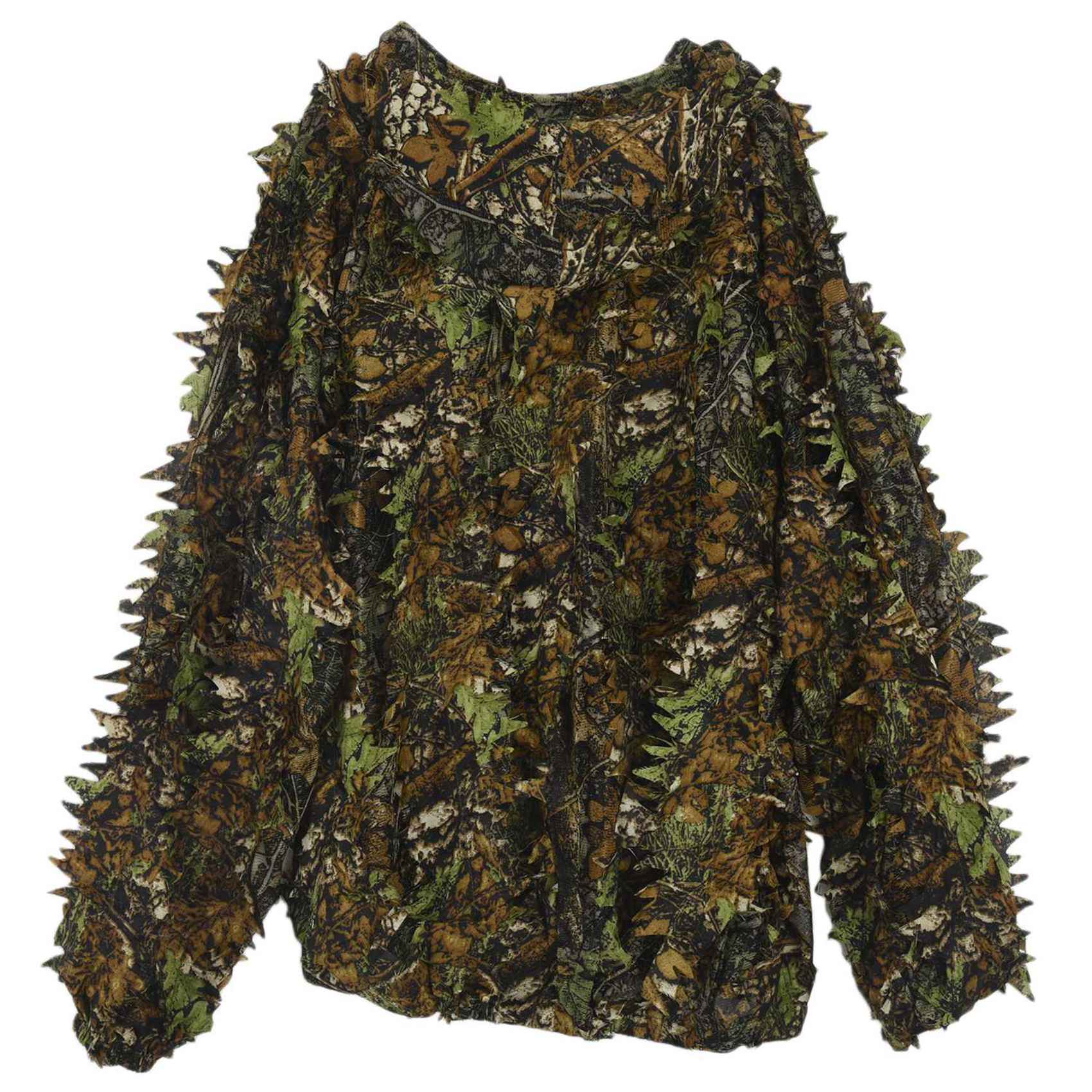 Ghillie Suit Woodland - AEF6-3X Traje Ghillie 3D con Hojas