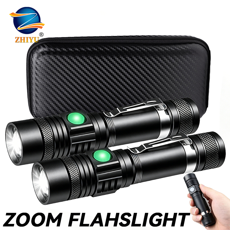 Outdoor Hunting Lights - Linterna LED T6 Recargable, Linterna con