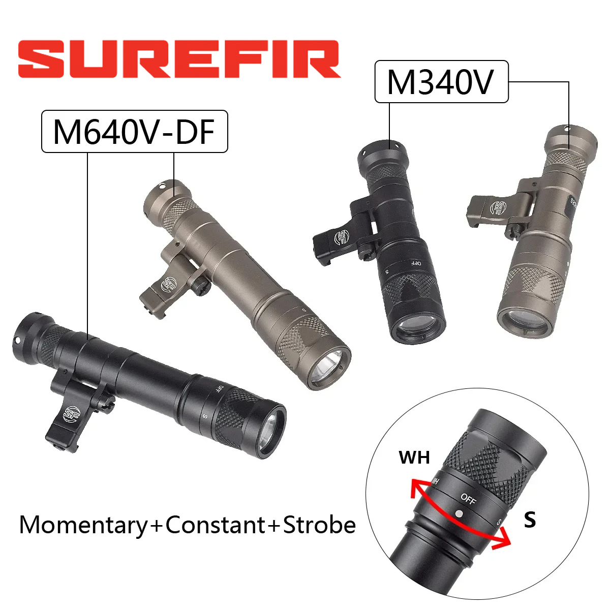 Hunting Outdoor Store - Linterna SureFire M600 M340 DF M640