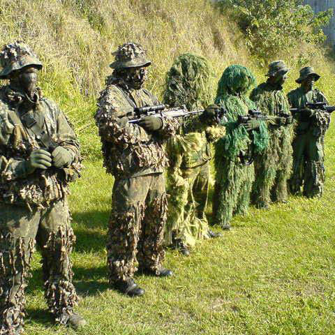 Sniper CS ropa de camuflaje bi - Ghillie Suit Woodland reseña y precio
