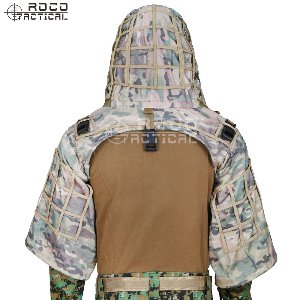 ROCOTACTICAL militar francotir - Ghillie Suit Woodland reseña y precio