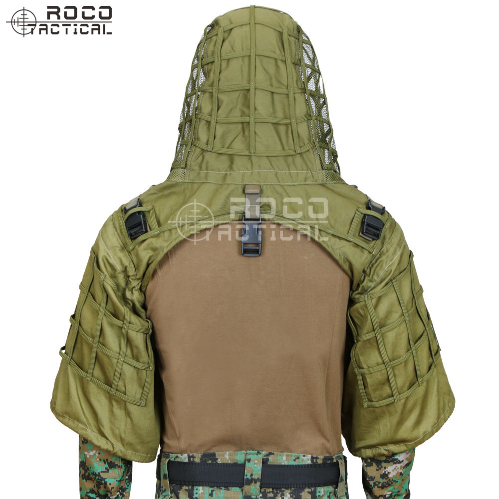 ROCOTACTICAL militar francotir - Ghillie Suit Woodland reseña y precio