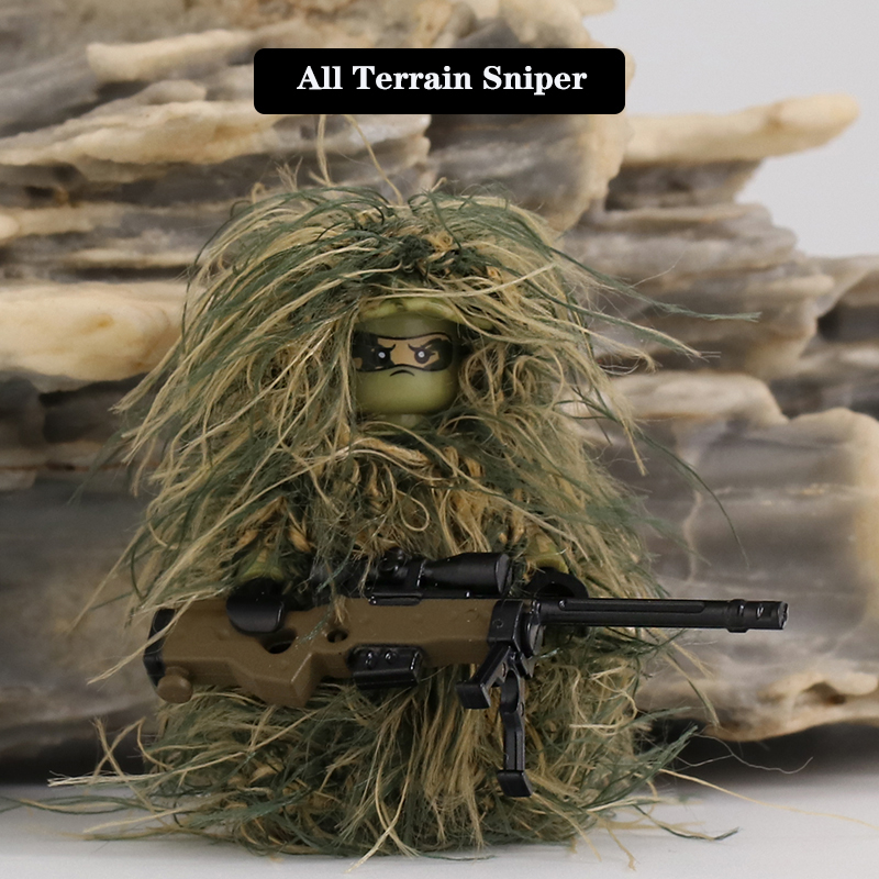 Figuras de Soldados de la Seri - Ghillie Suit Woodland reseña y precio