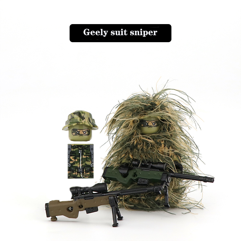 Figuras de Soldados de la Seri - Ghillie Suit Woodland reseña y precio