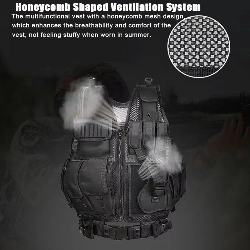 Chaleco táctico Molle ajustabl - Outdoor Hunting Vest reseña y precio