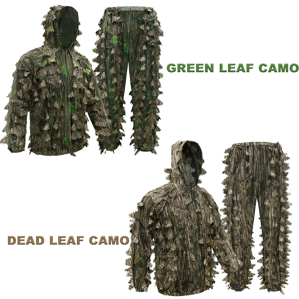 Traje de camuflaje de hojas bi - Ghillie Suit Woodland reseña y precio