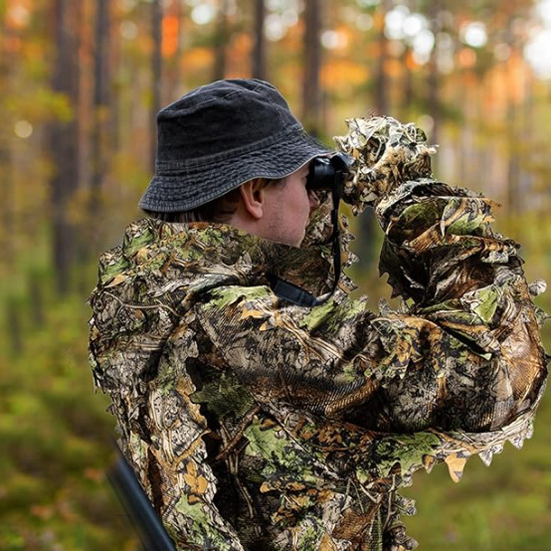 Traje de caza con hojas de jun - Ghillie Suit Woodland reseña y precio