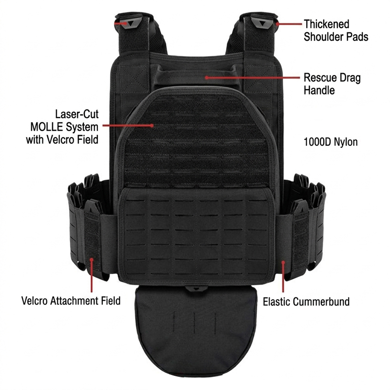Chaleco Táctico YAKEDA 6094-1  - Outdoor Hunting Vest reseña y precio