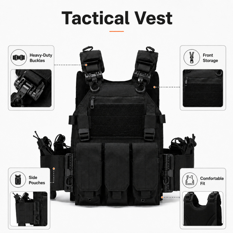 Chaleco Táctico de Poliéster c - Outdoor Hunting Vest reseña y precio