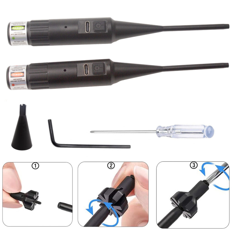 Kit de encendedor láser rojo,  - Laser Boresighter Kit reseña y precio