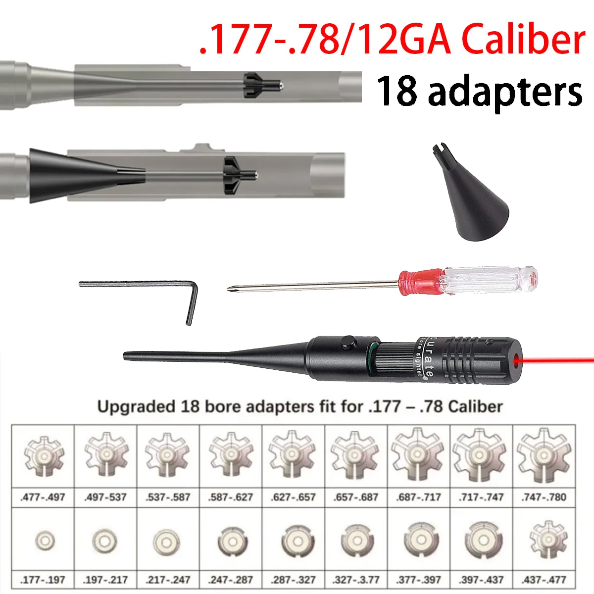 Kit de mira de orificio láser  - Laser Boresighter Kit reseña y precio