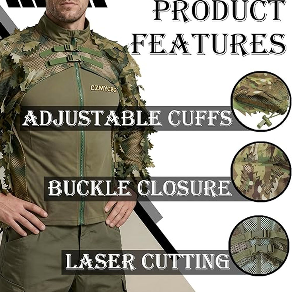 Traje Ghillie Estilo Capa, Cha - Ghillie Suit Woodland reseña y precio
