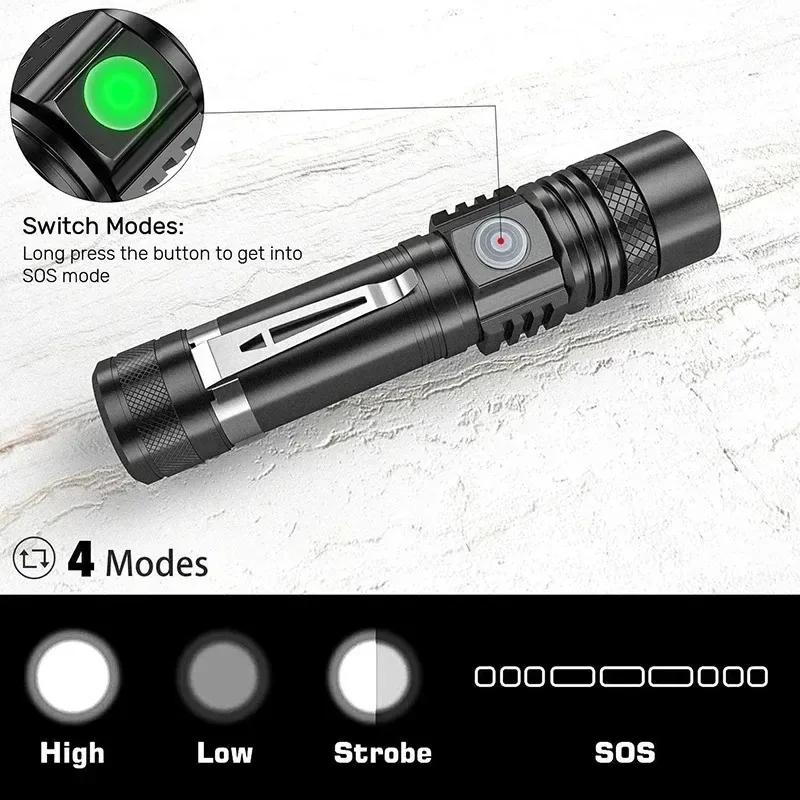 Linterna LED T6 Recargable, Li - Outdoor Hunting Lights reseña y precio