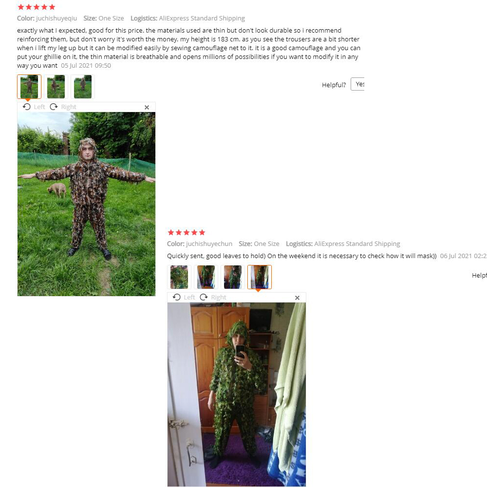 Nuevo traje de camuflaje con h - Ghillie Suit Woodland reseña y precio