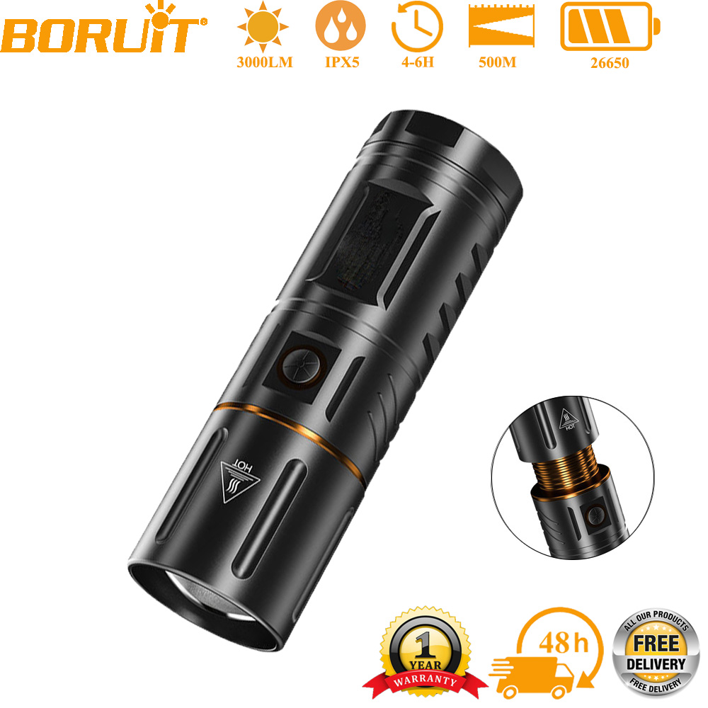 Linterna LED BORUiT Ultra Bril - Outdoor Hunting Lights reseña y precio