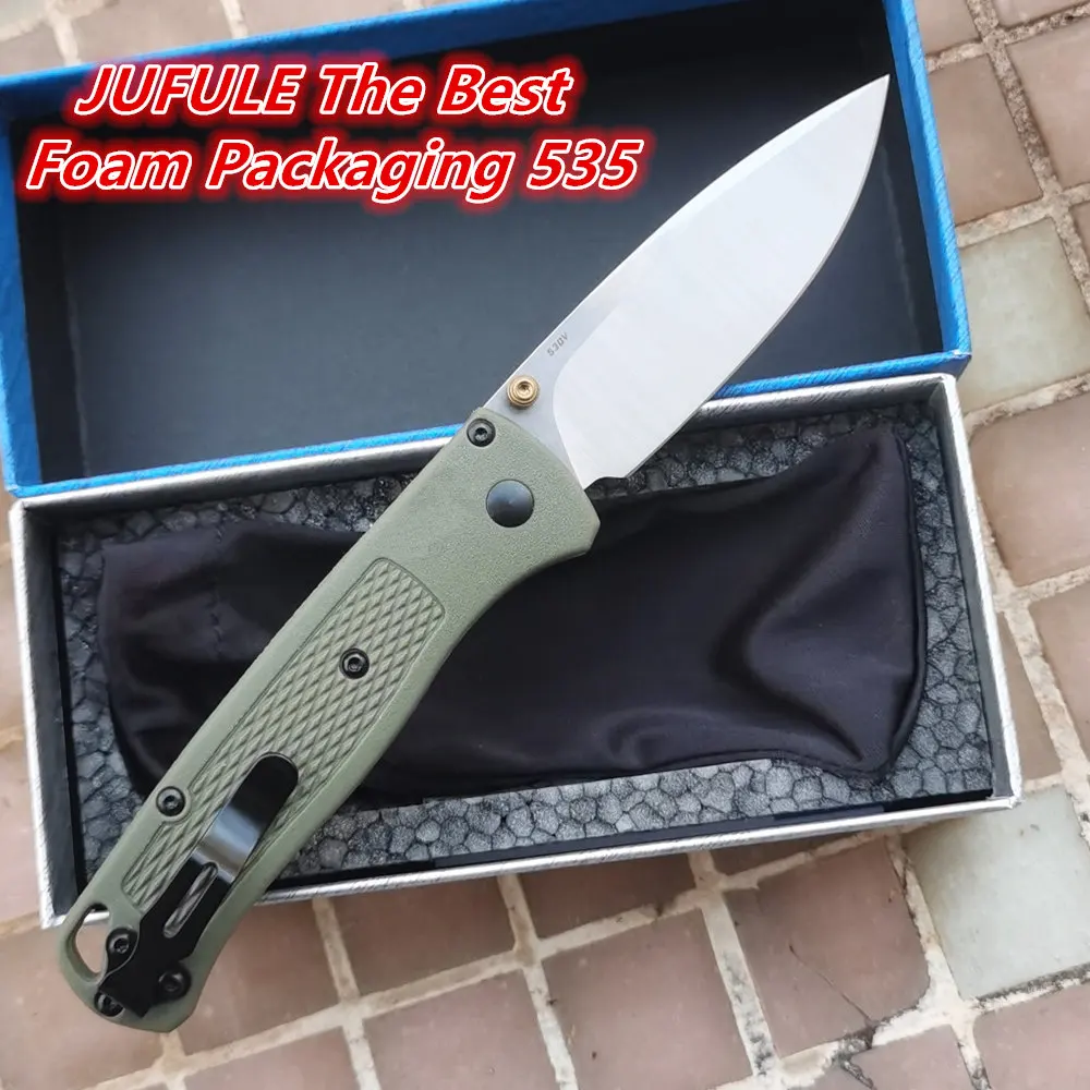 JUFULE-cuchillo plegable de bo - Best Hunting Outdoor Knife reseña y precio