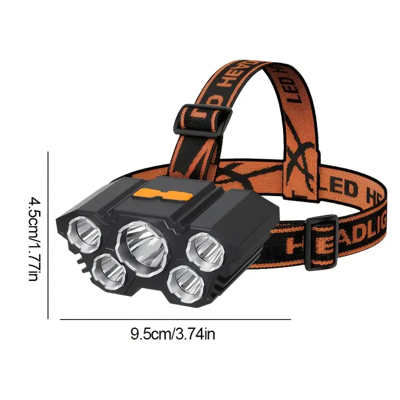 Linterna frontal portátil de 5 - Outdoor Hunting Lights reseña y precio